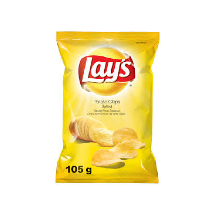 LAYS POTATO CHIPS SALTED 105G