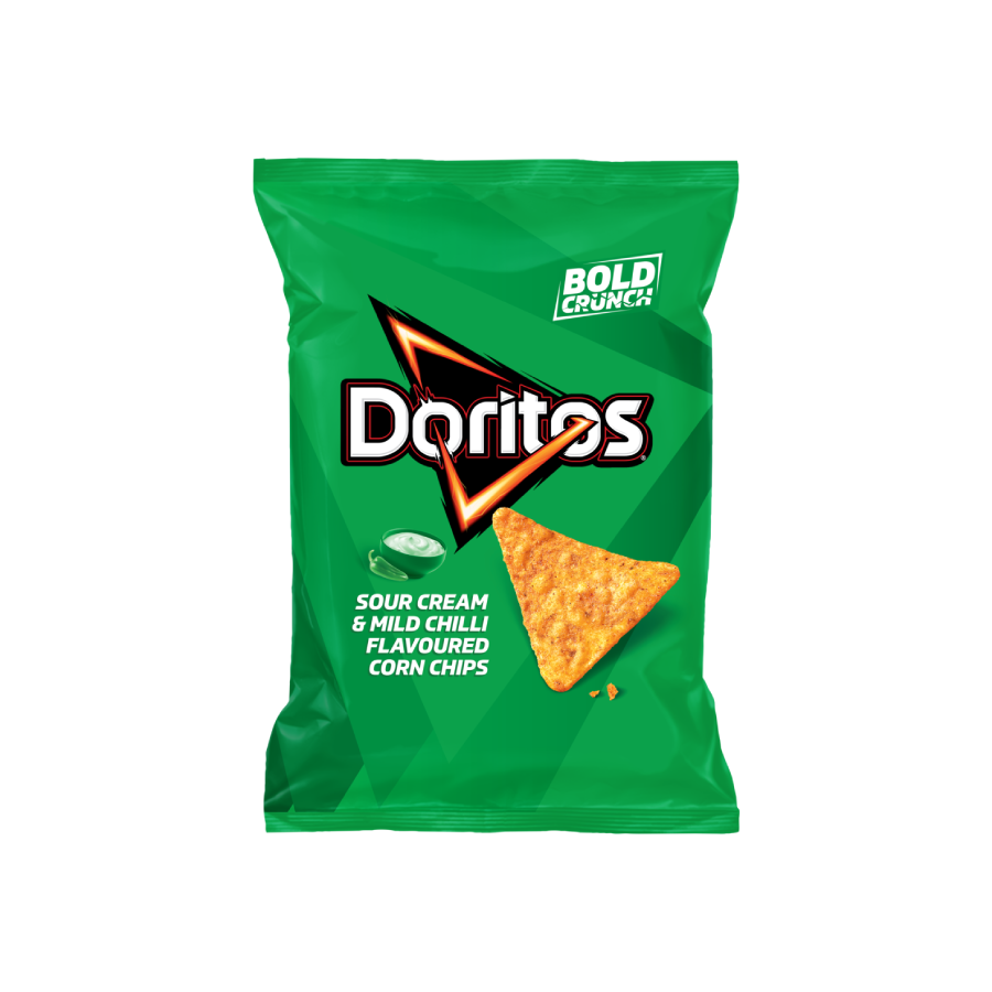 DORITOS SOUR CREAM & MILD P CHILLI 150G