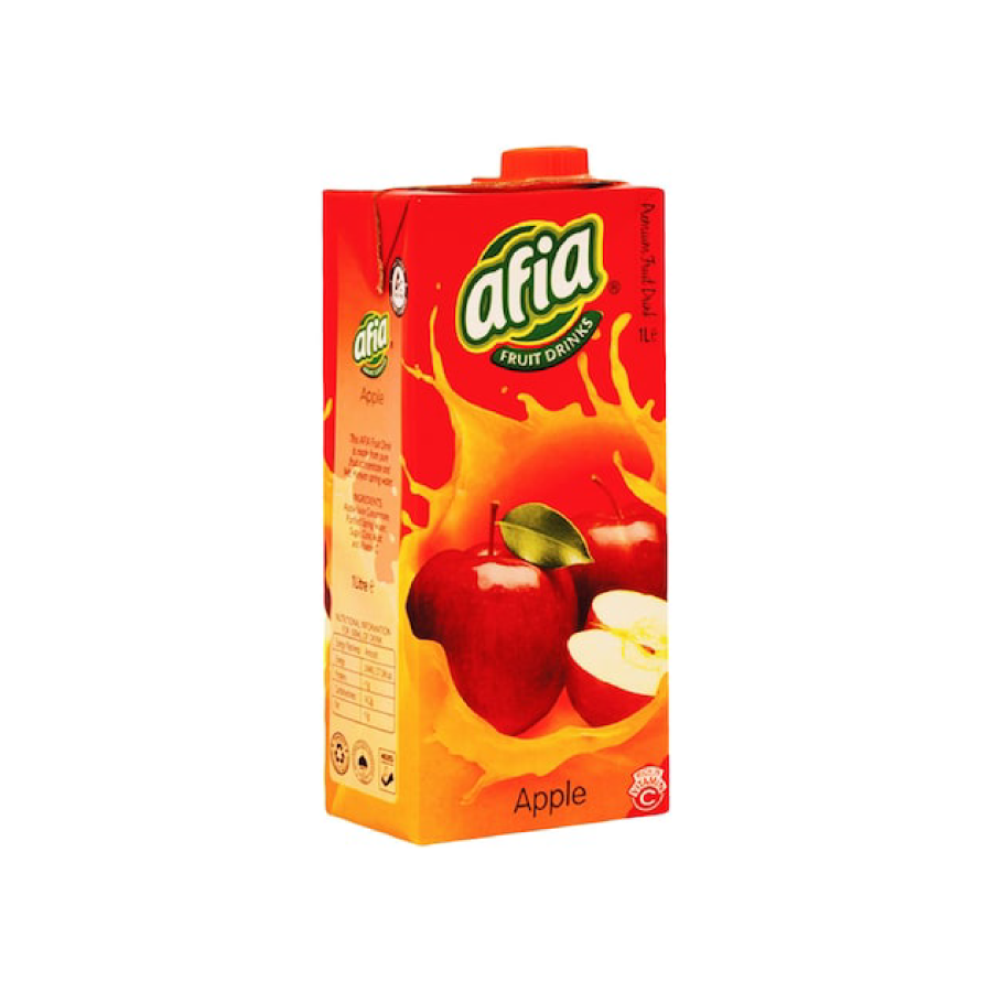 Afia Nectar Fruit Juice In Tetra Apple 1ltr (1dz)