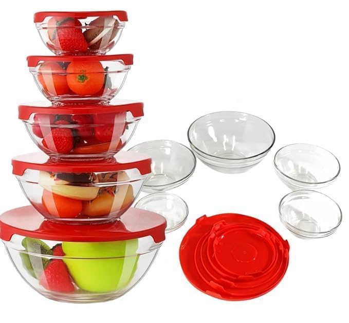 5-pack microwave glass bowls