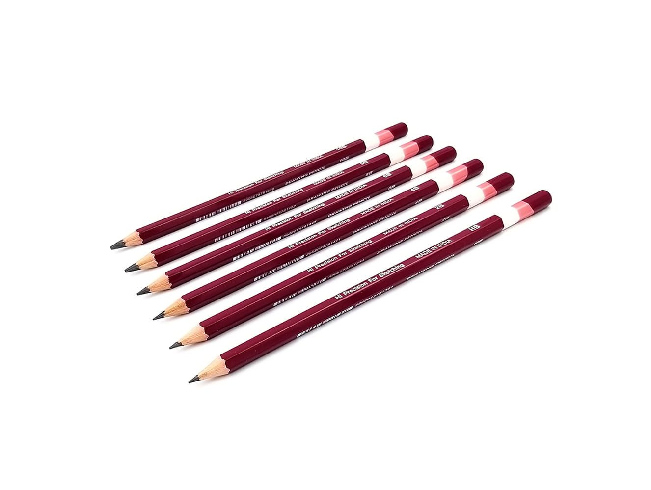 DOM sketch pencils (HB, 2B, 4B, 6B, 8B, 10B)