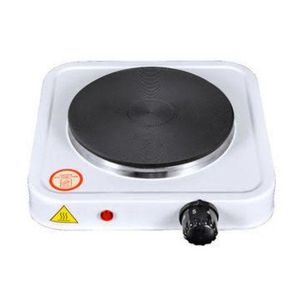 Single Solid Electric Hotplate 1000W-Black white
